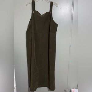 NOTATIONS WOMAN Army Green corduroy Dress